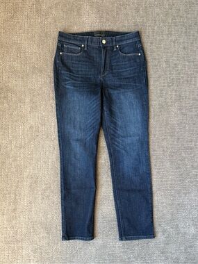 EUC WHBM Dark Wash Straight Leg Jeans, Size 6 Short